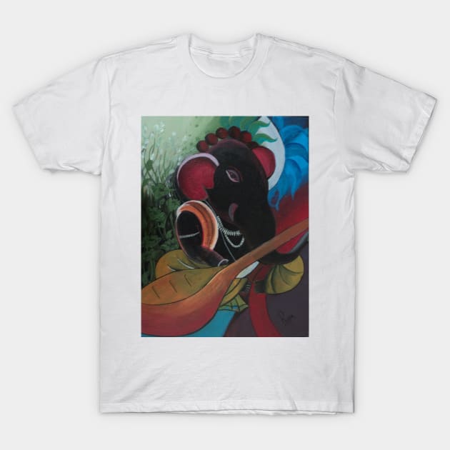 Veena Ganesha T-Shirt by Rupaprakash